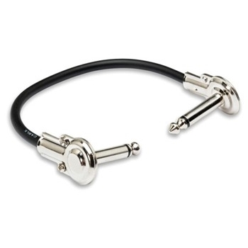 Guitar Patch Cable, Low-profile Right-angle To Same, 6 In, 6 Pc