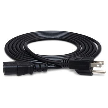 Power Cord, Iec C13 To Nema 5-15p, 8 Ft