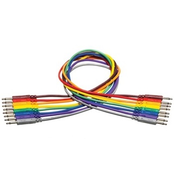 Unbalanced Patch Cables, 3.5 mm TS to Same, 1.5 ft.