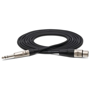 Pro Balanced Interconnect, REAN XLR3F to 1/4 in. TRS, 5 ft.