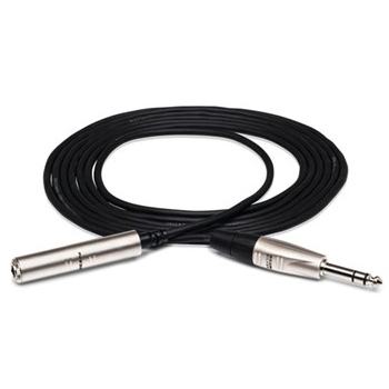 Pro Headphone Extension Cable, REAN 1/4 in. TRS to 1/4 in. TRS, 25 ft.