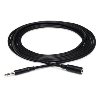 Headphone Extension Cable, 3.5 mm TRS to 3.5 mm TRS, 25 ft.