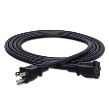 Power Extension Cord, NEMA 5-15R to NEMA 5-15P, 25 ft.