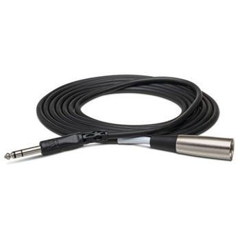 Balanced Interconnect, 1/4 in. TRS to XLR3M, 5 ft.