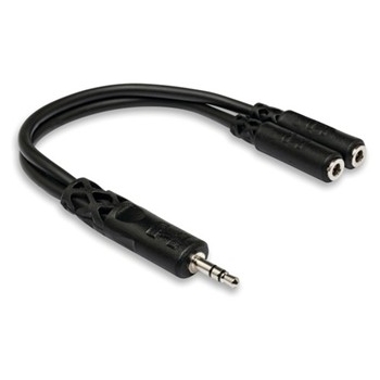 Y Cable, 3.5 mm TRS to Dual 3.5 mm TRSF