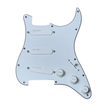 Lace Sensor Gold Loaded Pickguard - 3 Ply - White