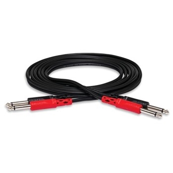 Stereo Interconnect, Dual 1/4 in. TS to Same, 1 m