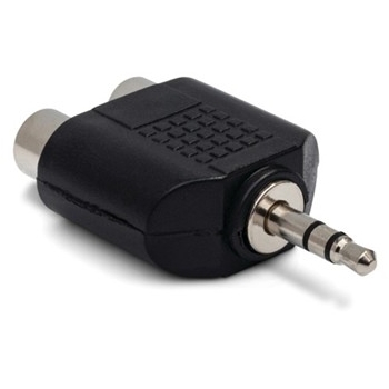 Adapter, Dual RCA to 3.5 mm TRS