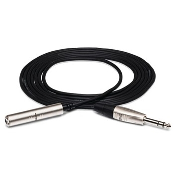 Pro Headphone Extension Cable, REAN 1/4 in. TRS to 1/4 in. TRS, 10 ft.