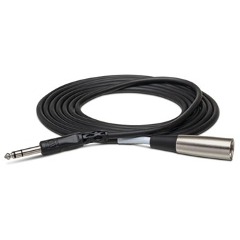 Balanced Interconnect, 1/4 in. TRS to XLR3M, 20 ft.