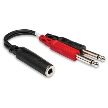 Stereo Breakout, 1/4 in. TRSF to Dual 1/4 in. TS