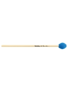 Medium Hard Marimba Mallets - Electric Blue Yarn - Rattan by for