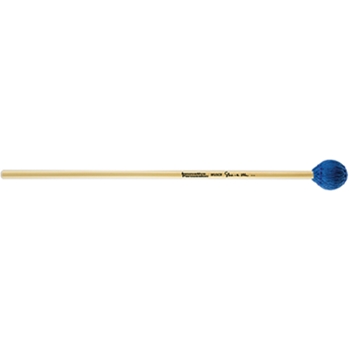 Hard Concerto Marimba Mallets - Electric Blue Bamboo Cord - Rattan by for