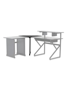 Content Creator Furniture Series Corner Desk Section In Black Finish