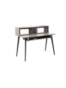 Elite Furniture Series Main Desk In Driftwood Grey Finish