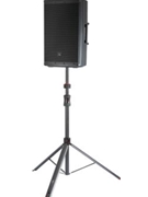 Set Of (2) Frameworks Id Series Adjustable Speaker Stands With Piston Driven Lift Assis