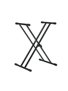 Frameworks Heavy Duty Adjustable x Style Keyboard Stand With Rubberized Leveling Foot
