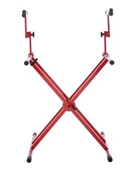 Frameworks Heavy-duty 2 Tier x Style Keyboard Stand With Rubberized Leveling Feet; Re