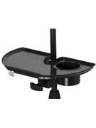 Frameworks Microphone Stand Accessory Tray With Drink Holder And Guitar Pick Tab