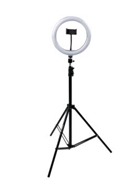 10-inch Led Ring Light Stand With Phone Holder & Tripod Base