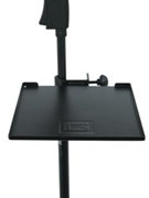 Gator Frameworks Small Microphone Stand Clamp-on Utility Shelf, Capacity Up To 10lbs.