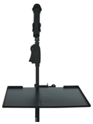 Gator Frameworks Large Microphone Stand Clamp-on Utility Shelf, Capacity Up To 10lbs.