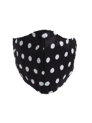 Reusable And Washable Face Mask In Polka Dot Style