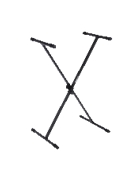 Rok-it Tubular Oxo Style Keyboard Stand. Compact Design With 4-position Height Adjustme