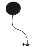 Rok-it Single Layer Microphone Pop Filter With Clamp Mount.
