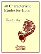 40 Characteristic Etudes by Kling - Sansone Lorenzo - for French Horn Method