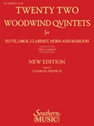 22 Woodwind Quintets by Andraud Albert - Andraud and Neidich - for Clarinet