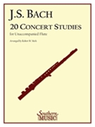 20 Concert Studies by Bach Johann Sebastian - Mols - for Flute Method