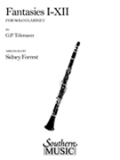 Fantasies 1-12 by Telemann Georg Philipp - Forrest S - for Clarinet Solo