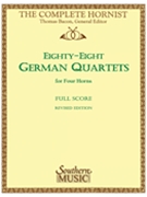 88 German Quartets by Bacon Ernst - Bacon Thomas - for Full Score
