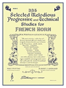 335 Selected Melodious Progressive & Technical Studies Book 2 by Pottag - Andraud - Book 2 for French Horn Method