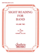 Sight Reading For Band Volume 2 by Evans and Nelson for Euphonium Bass Clef