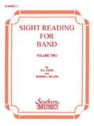 Sight Reading For Band Volume 2 by Evans and Nelson for Bb Clarinet 2