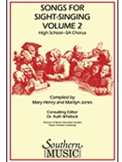 Songs For Sight Singing-HS Treble Volume 2 by Siltman Bobby - Whitlock R - for Sightreading (HS Treb 2)