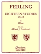 18 Studies Opus 12 by Ferling Franz Wilhelm - Andraud Albert - for Oboe Method