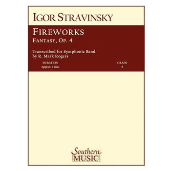 Fireworks Op. 4 by Stravinsky Igor - Rogers Mark - for Score