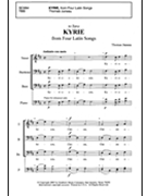 Kyrie From Four Latin Songs by Juneau Thomas for TBB