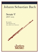 Sonata #5 by Bach Johann Sebastian - Wummer and Tournerie - for Flute and Piano