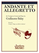 Andante Et Allegretto by Balay Guillaume - Mager and Andraud - for Trumpet and Piano