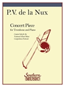Concert Piece by La Nux Paul Veronge de for Trombone and Piano