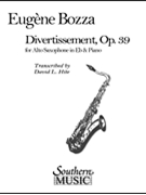 Divertissement by Bozza Eugene - Hite David - for Alto Sax