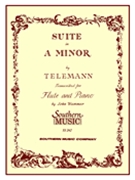 Suite In A Minor by Telemann Georg Philipp - Wummer John - for Flute and Piano