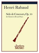Solo De Concours by Rabaud Henri for Clarinet Solo