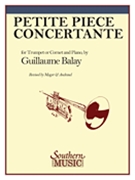 Petite Piece Concertante by Balay Guillaume - Mager and Andraud - for Trumpet and Piano