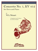 Concerto #1 K412 by Mozart Wolfgang Amadeus - Sansone Lorenzo - for French Horn and Piano