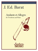 Andante & Allegro by Barat Jacques Edouard for Trombone and Piano